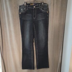 Angels Size 14 Women's Blue Straight Leg Jeans